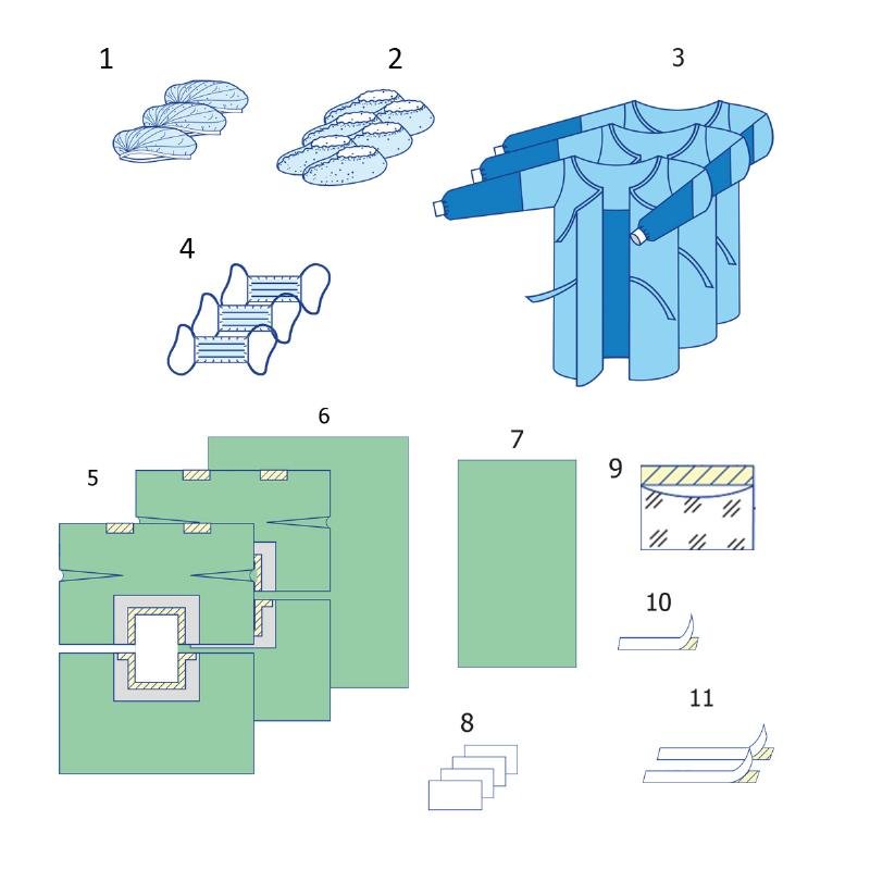 Комплект одягу та покриттів операційних для лапаротомії №1 Taipan-Pharm стерильний